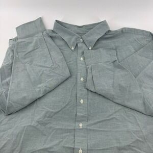 Ralph Lauren Stretch Oxford Big & Tall 3XB Mens Button Down Shirt Green